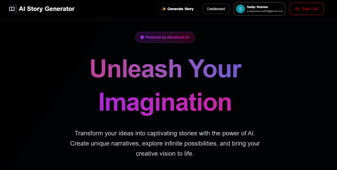  AI Story Generator