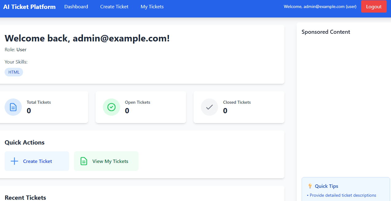 AI Ticket Assistant